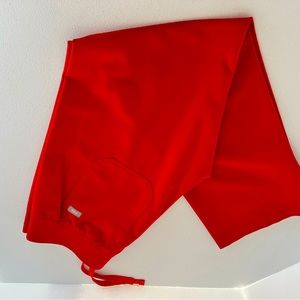 Figs winning red Livingston basic scrub pant